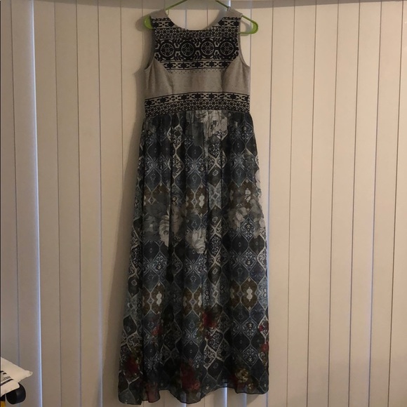 Anthropologie boy and gray maxi dress - Picture 2 of 6